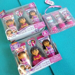 (3) Gift Sets - Dora The Explorer Shampoo & Body Wash & Hand cream Sets